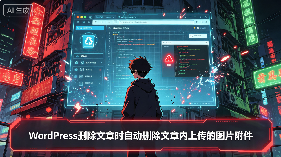 WordPress删除文章时自动删除文章内上传的图片附件-回忆博客